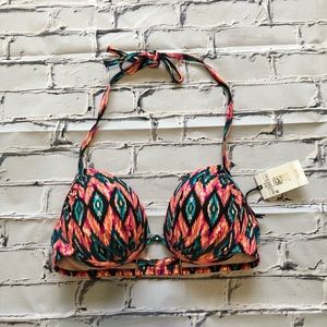 MultiColored Bathing Suit Top - 36B